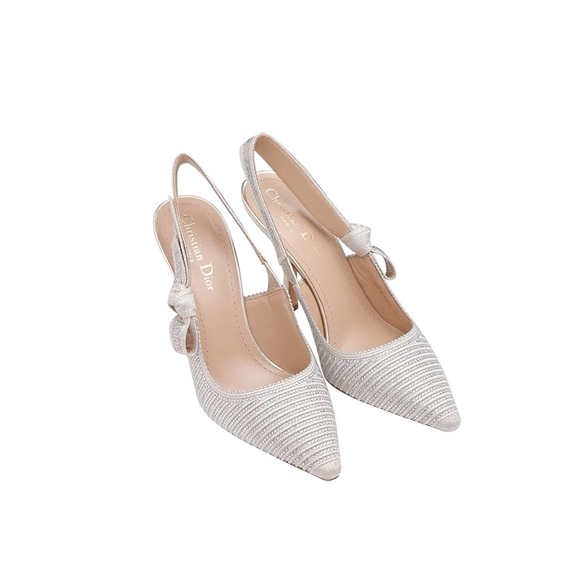 J’Adior Silver Slingback pumps EUR 37/US7 - Picture 1 of 7